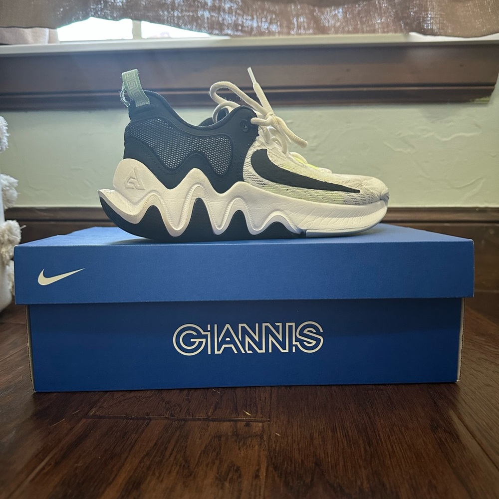 Nike Giannis Black and Cream Sneakers